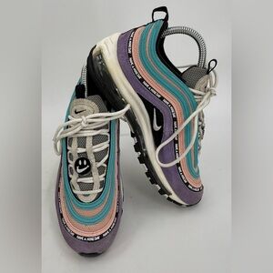 Nike Air Max 97 SE 923288-500 “Have A Nike Day” Purple Blue Youth Size 6Y